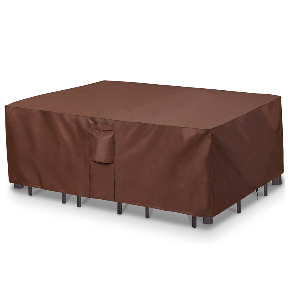 Outdoor Furniture Design - สีน้ําตาล 420D HEAVY DUTY กันน้ํากลางแจ้ง Patio