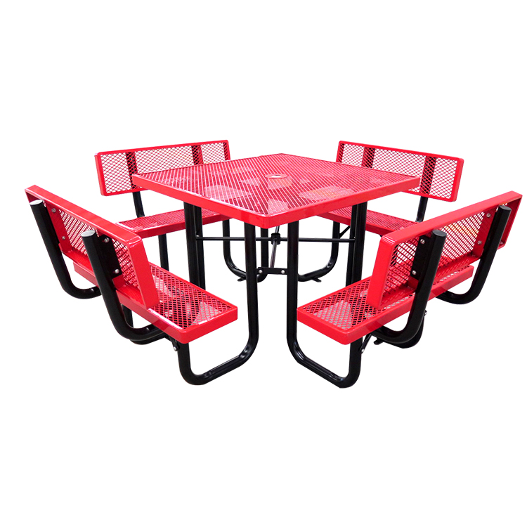 Outdoor Furniture Material - สำหรับโต๊ะกลางแจ้งเคลือบผงกันสนิมโต๊ะเรียบง่ายทนทานโต๊ะรับประทานอาหารกลางแจ้งเฟอร์นิเจอร์กลางแจ้งเฟอร์นิเจอร์สวน
