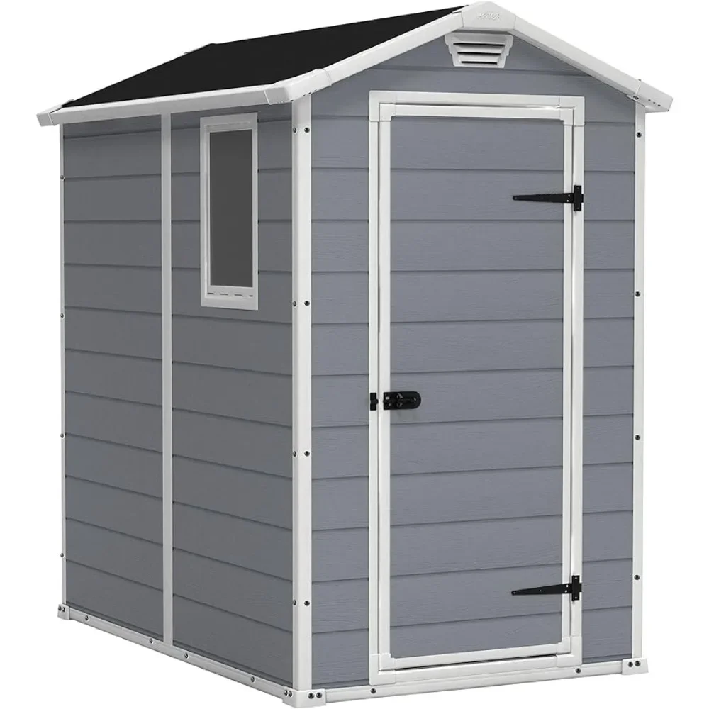 Outdoor Furniture Store - คฤหาสน์ 4x6 เรซิ่นกลางแจ้ง Storage Shed Kit-Perfect