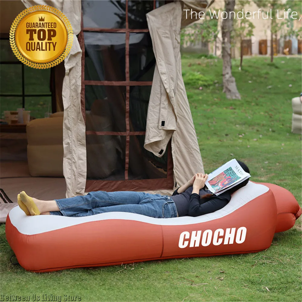 Outdoor Furniture Design - เตียงโซฟาเป่าลมสุดหรู - ดีไซน์ไม่ม้วนกว้างพิเศษสําหรับชายหาด สวน และในร่ม |