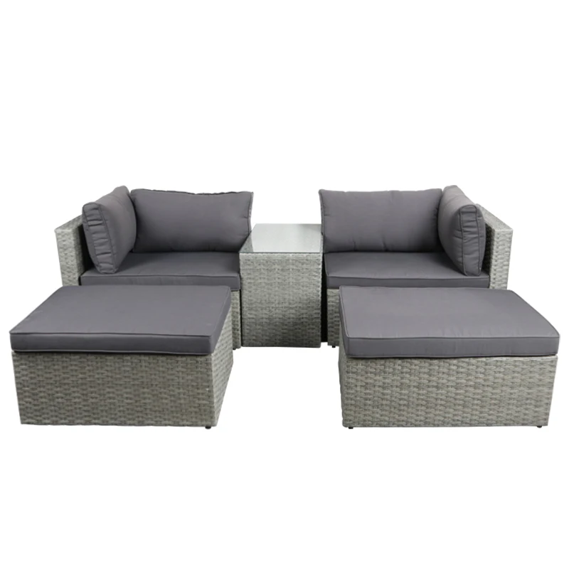 Outdoor Furniture In Sale - ชุดโซฟาหวายสำหรับสวนกลางแจ้ง 4 ที่นั่ง หรือ 5 ที่นั่ง