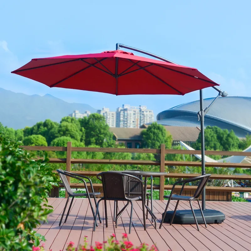 Outdoor Furniture In Sale - ร่มสนามโลหะทันสมัย ขายดี ร่มทรงกล้วยแบบคานยื่น สำหรับชายหาด สวนสาธารณะ เฟอร์นิเจอร์กลางแจ้ง