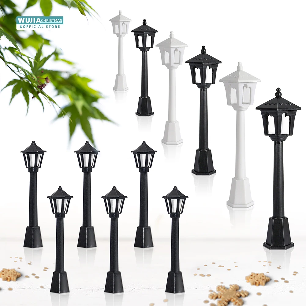 Outdoor Furniture Material - 6/12pcs Retro Miniature Street ไฟรุ่นรถไฟรถไฟโคมไฟบ้านตุ๊กตา Streetlight