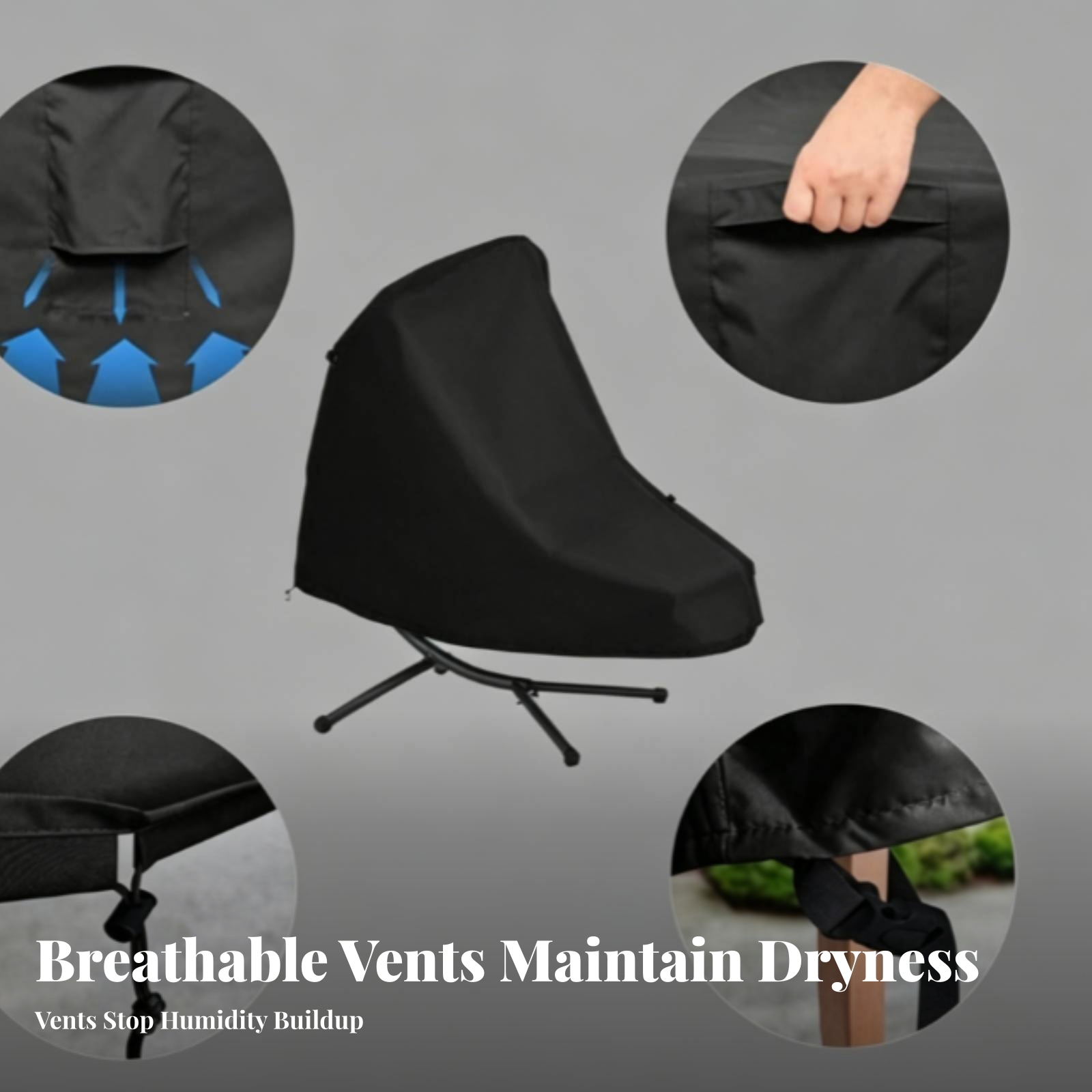 ผ้าคลุมเก้าอี้แขวนพร้อมสายรัดย - Outdoor Furniture With Covers บทวิจารณ์และราคา