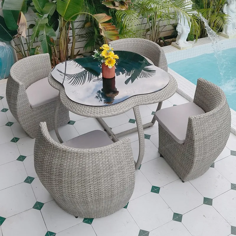 ชุดโต๊ะและเก้าอี้หวายสำหรับกลา - Outdoor Furniture Store บทวิจารณ์และราคา