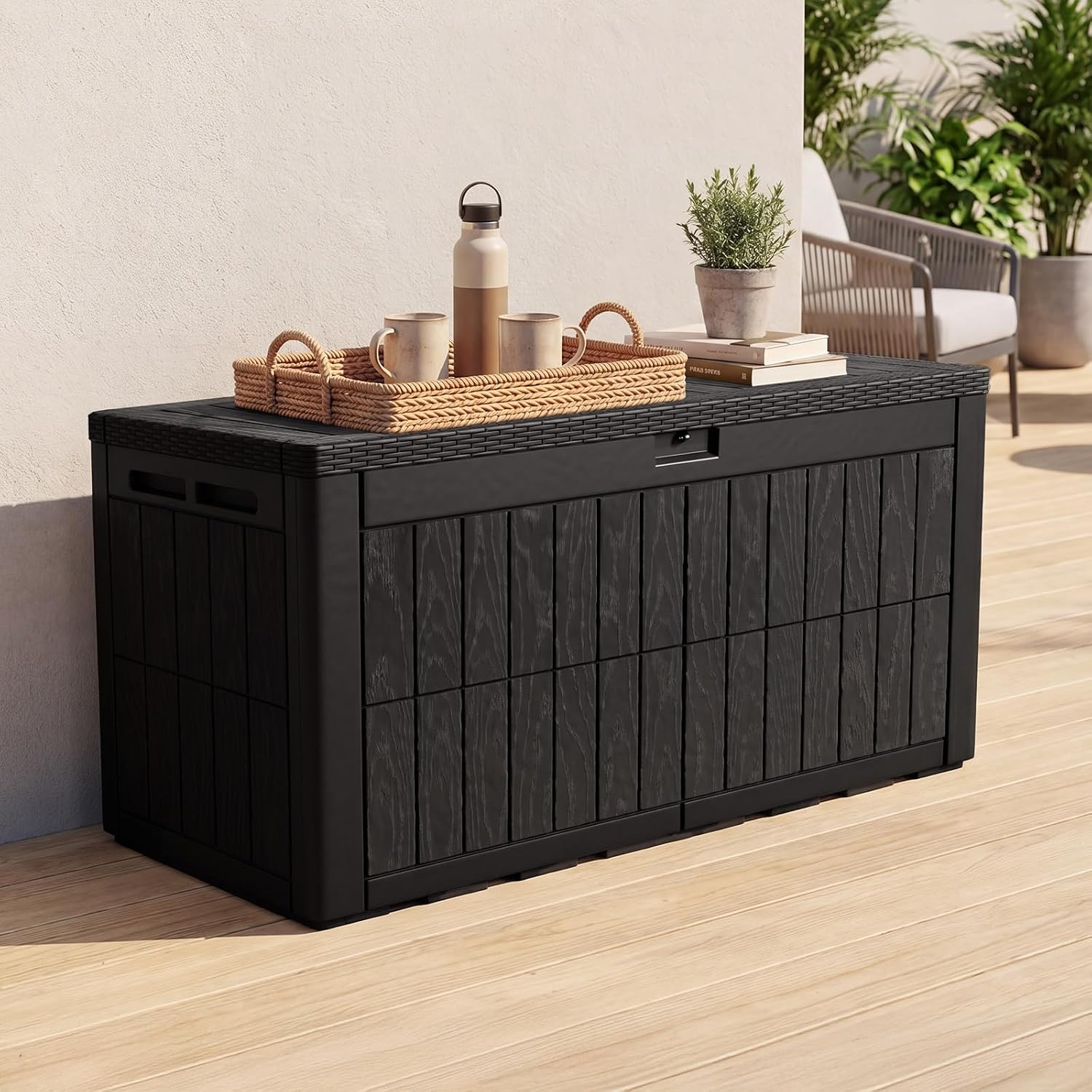 กล่องเก็บของกลางแจ้งขนาดใหญ่ 1 - Outdoor Furniture For Pool บทวิจารณ์และราคา
