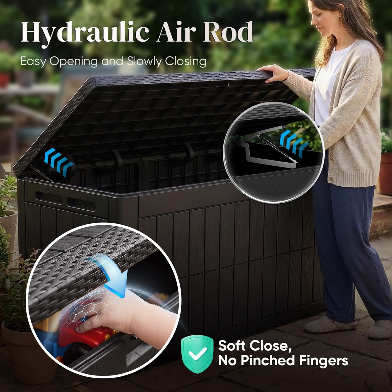 กล่องเก็บของกลางแจ้งขนาดใหญ่ 1 - Outdoor Furniture For Pool บทวิจารณ์และราคา