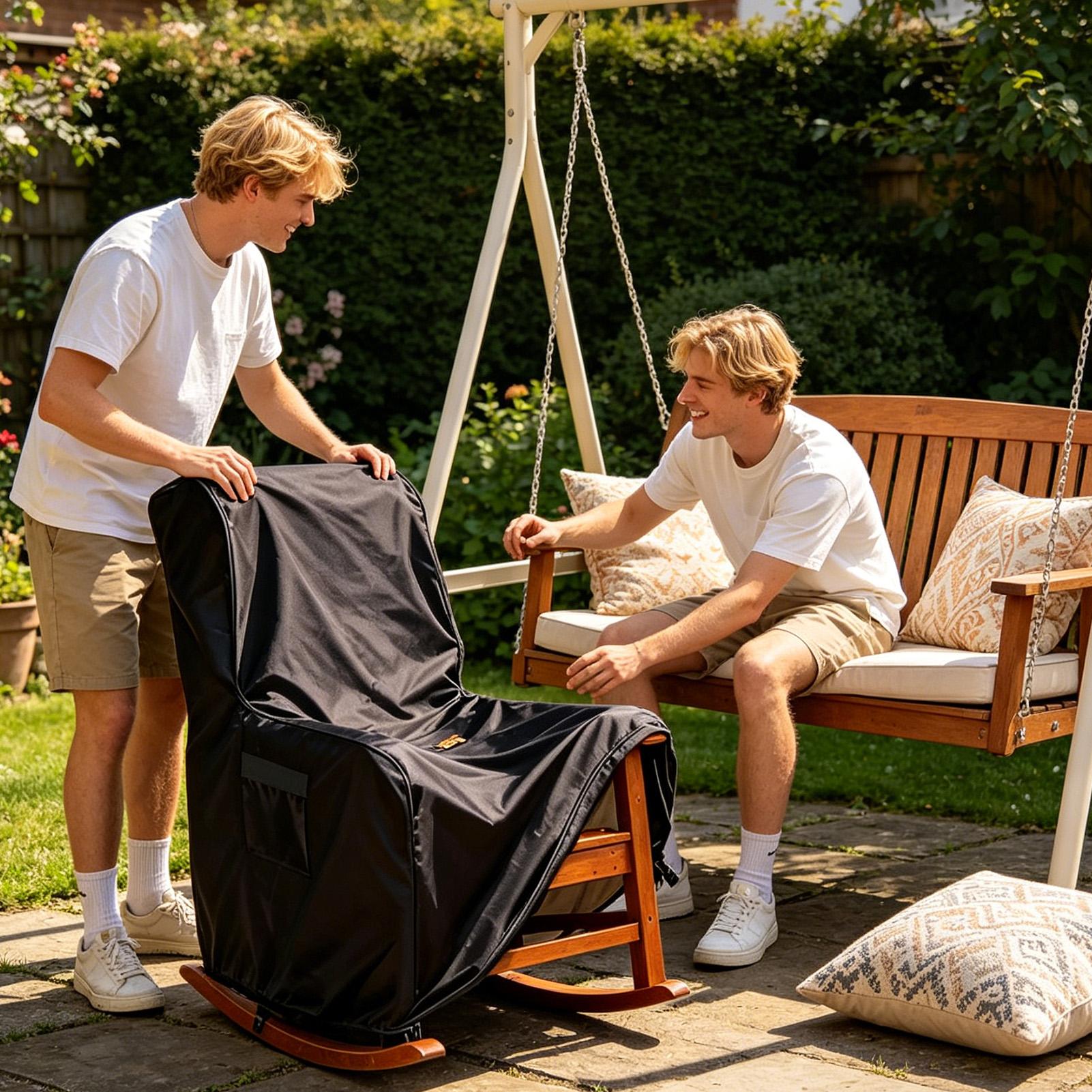 ผ้าคลุมเก้าอี้เลานจ์ ผ้าคลุมเฟ - Outdoor Furniture With Covers บทวิจารณ์และราคา