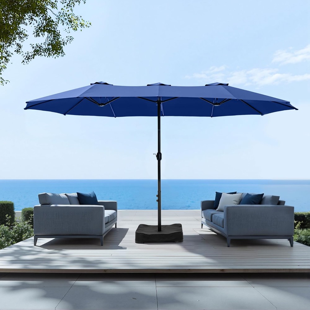 ร่มสนามทรงสี่เหลี่ยมขนาดใหญ่พิ - Outdoor Furniture With Umbrella บทวิจารณ์และราคา