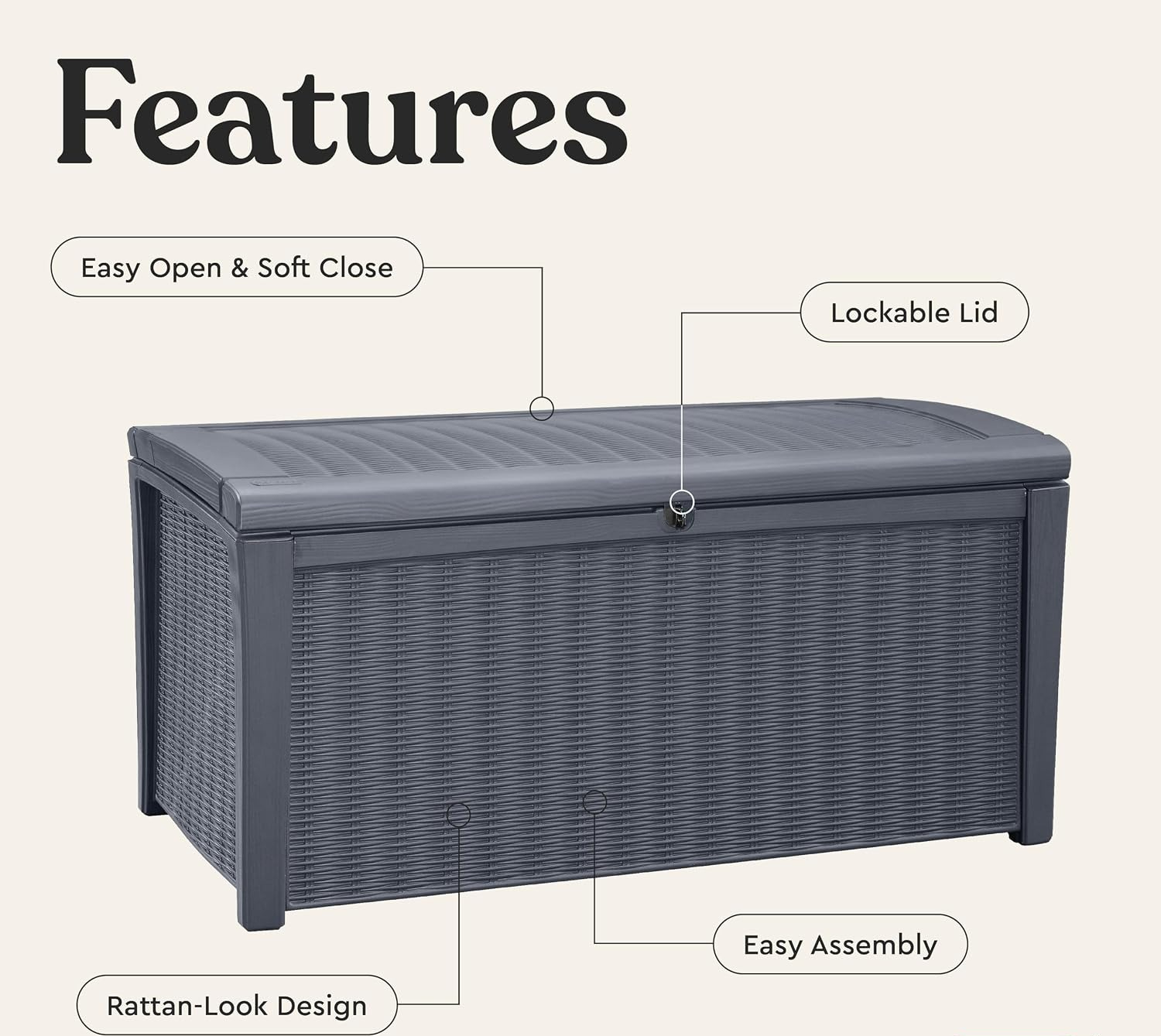 กล่องเก็บของกลางแจ้งขนาด 110 แ - Outdoor Furniture For Pool บทวิจารณ์และราคา