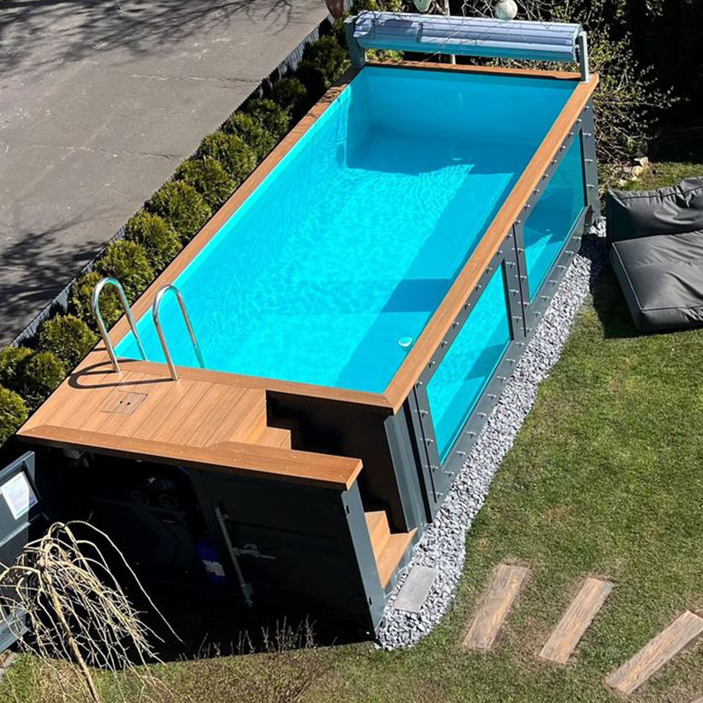 สระว่ายน้ำสำเร็จรูปขนาดใหญ่กลา - Outdoor Furniture For Pool บทวิจารณ์และราคา