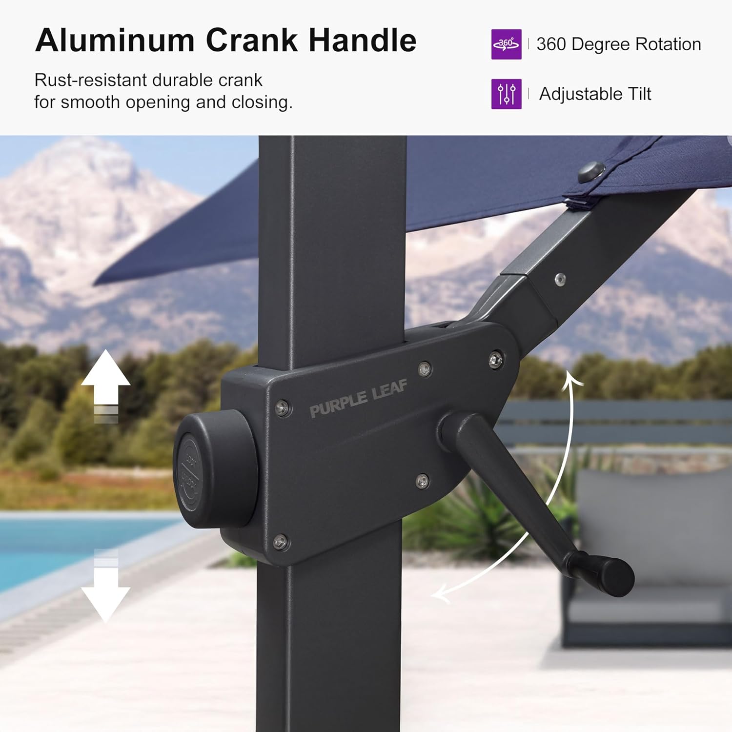 ร่มกันแดดแบบคานยื่นขนาด 10x10  - Outdoor Furniture With Umbrella บทวิจารณ์และราคา