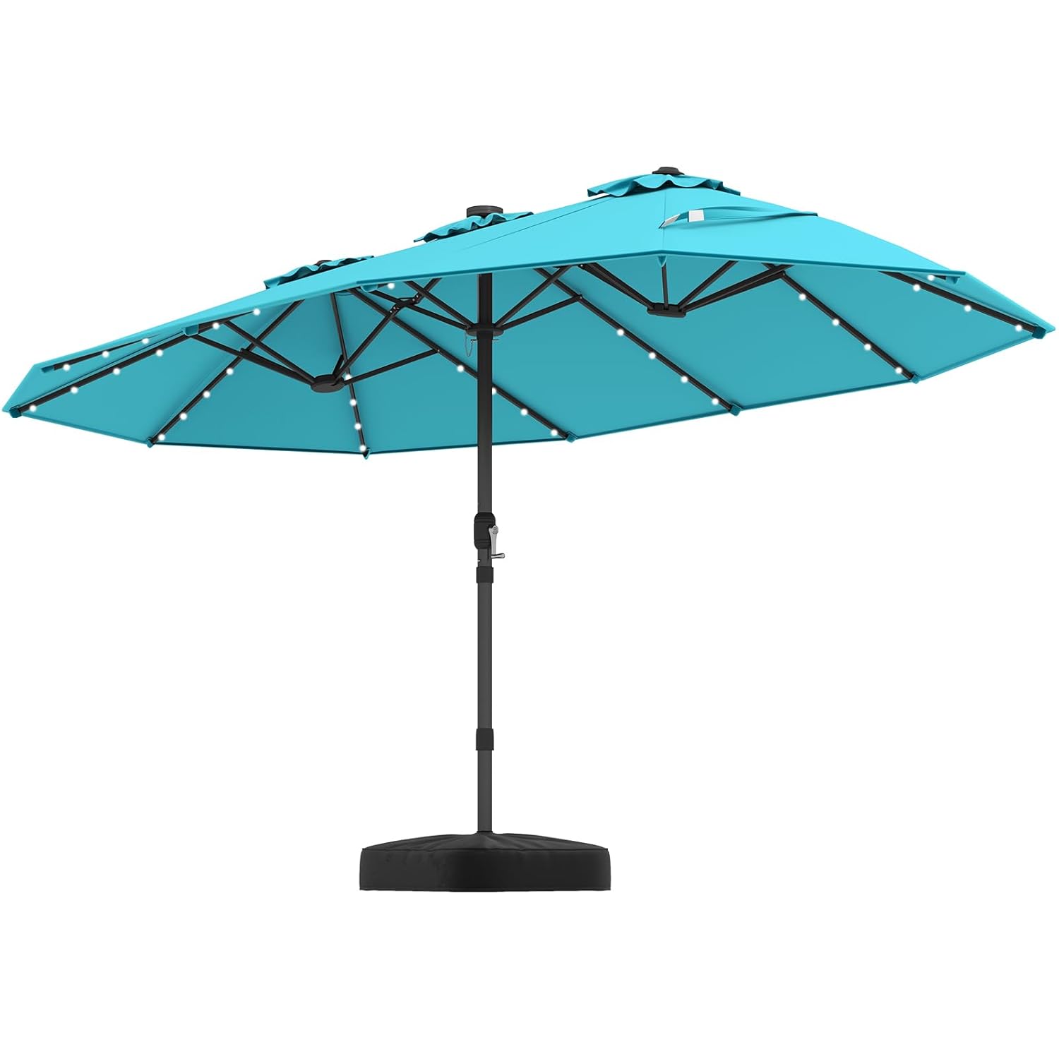 ร่มสนามพลังงานแสงอาทิตย์แบบสอง - Outdoor Furniture With Umbrella บทวิจารณ์และราคา