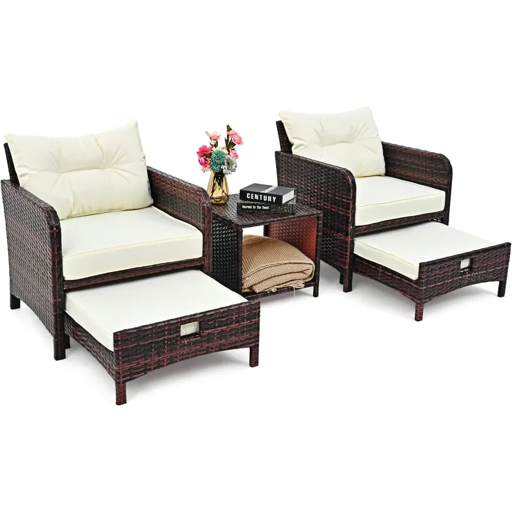 # สําหรับ 5 ชิ้นหวายเฟอร์นิเจอ - Outdoor Furniture Material บทวิจารณ์และราคา