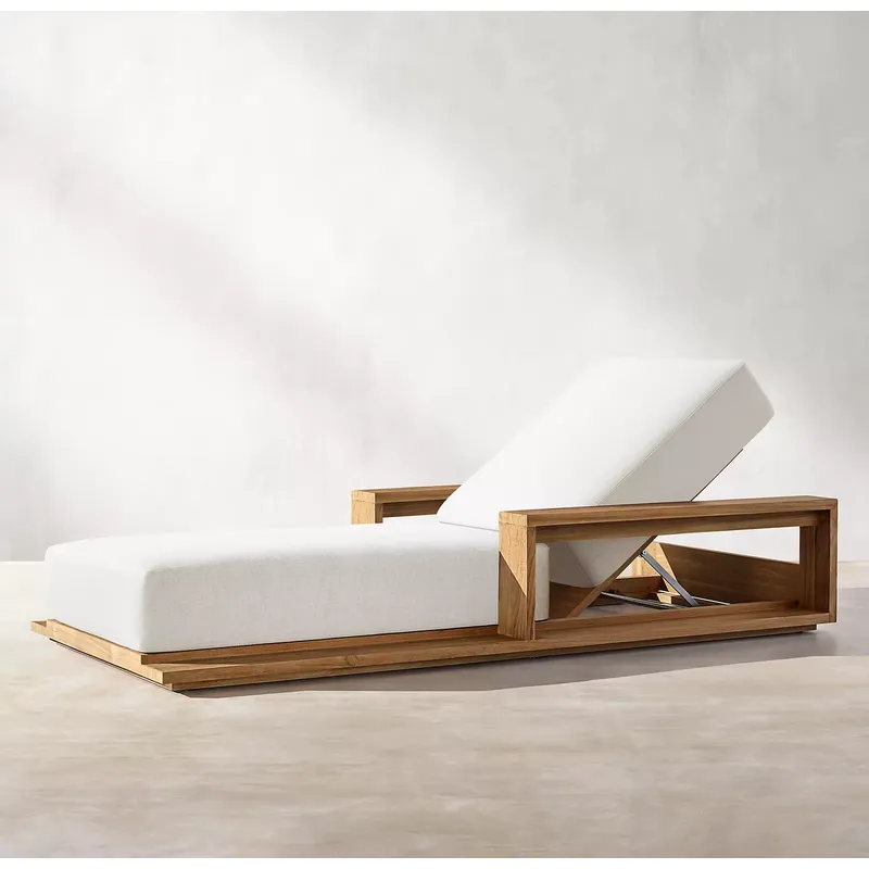 เก้าอี้อาบแดดชายหาดไม้สักสำหรั - Outdoor Furniture In Sale บทวิจารณ์และราคา