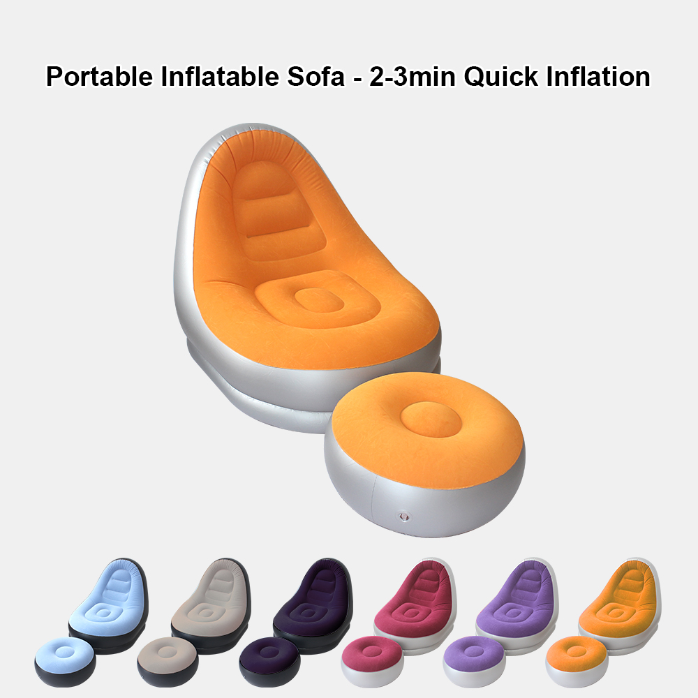 ชุดโซฟาเป่าลมพกพาหลากสี พร้อมท - Outdoor Furniture Material บทวิจารณ์และราคา