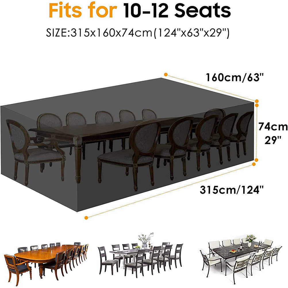 ผ้าคลุมโต๊ะสวนกันน้ำ ผ้าอ๊อกซ์ - Outdoor Furniture With Covers บทวิจารณ์และราคา