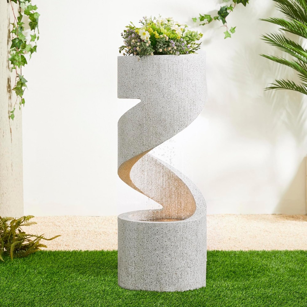 น้ำพุกลางแจ้งแบบขดลวดหลายชั้นพ - Outdoor Furniture Store บทวิจารณ์และราคา