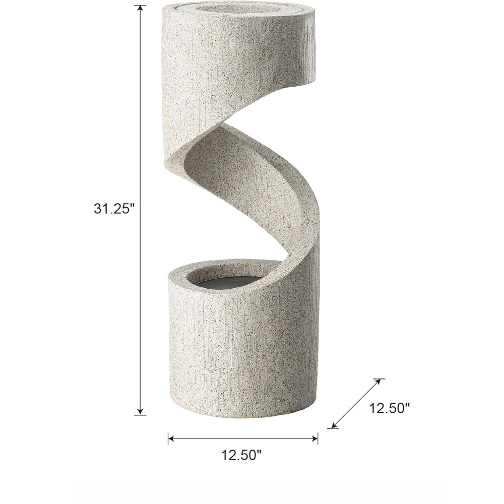 น้ำพุกลางแจ้งแบบขดลวดหลายชั้นพ - Outdoor Furniture Store บทวิจารณ์และราคา