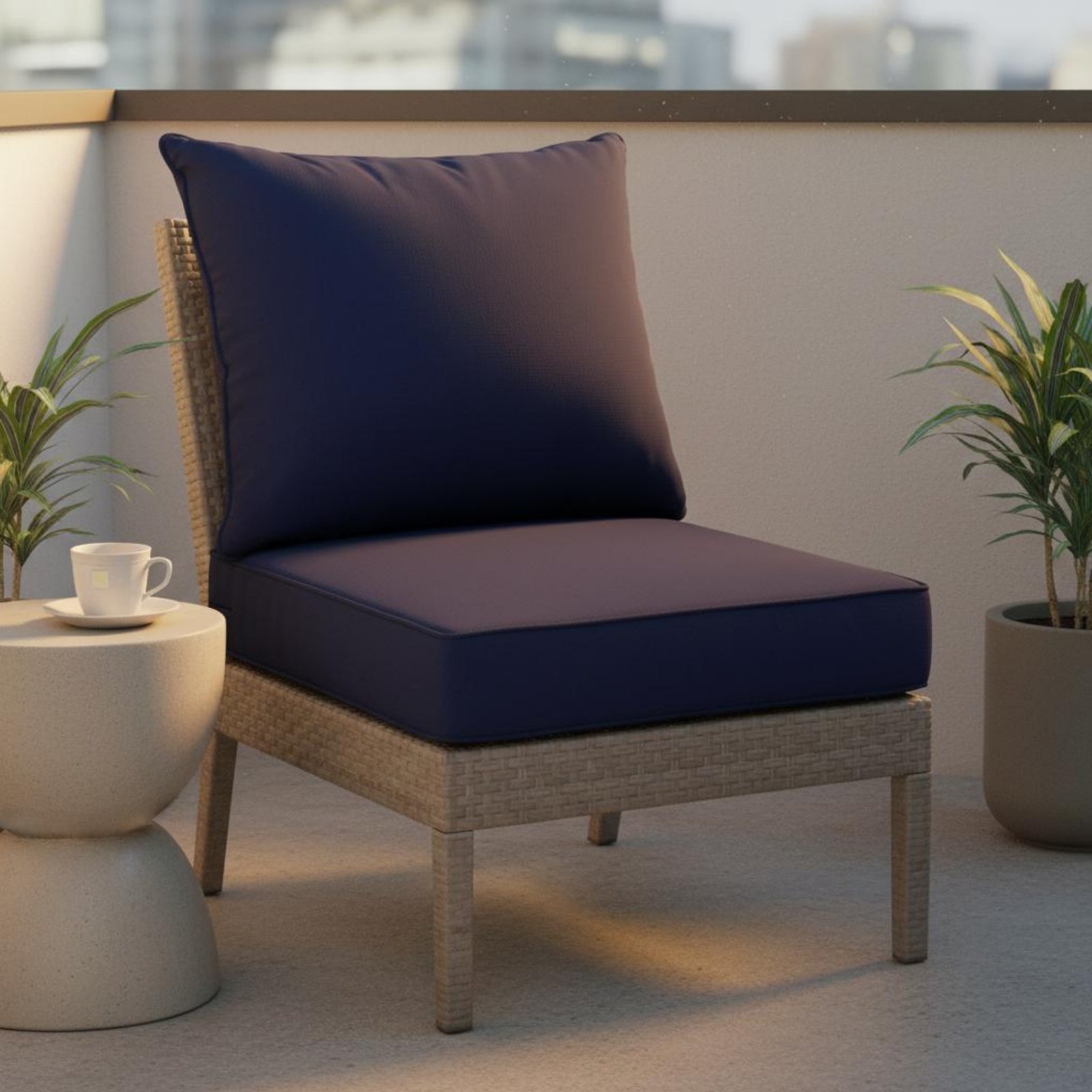 เบาะรองนั่งเก้าอี้ลานบ้าน ปลอก - Outdoor Furniture With Covers บทวิจารณ์และราคา