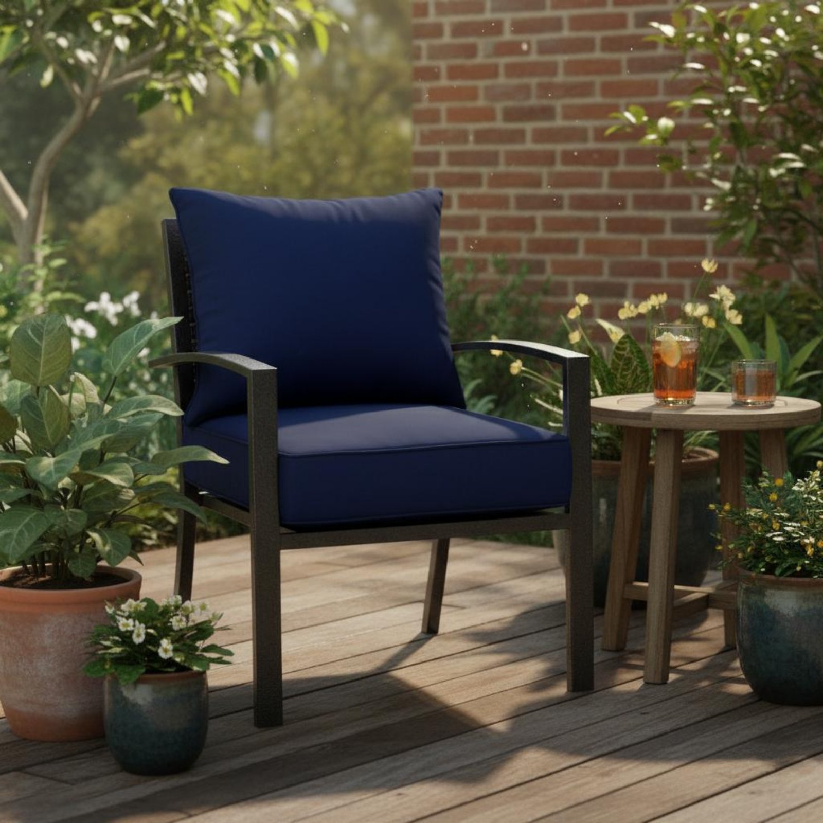 เบาะรองนั่งเก้าอี้ลานบ้าน ปลอก - Outdoor Furniture With Covers บทวิจารณ์และราคา