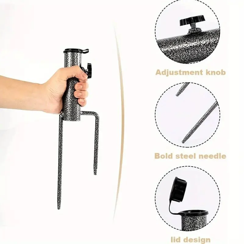 ที่ตั้งร่มชายหาดปลั๊กตั้งพื้นร - Outdoor Furniture With Umbrella บทวิจารณ์และราคา