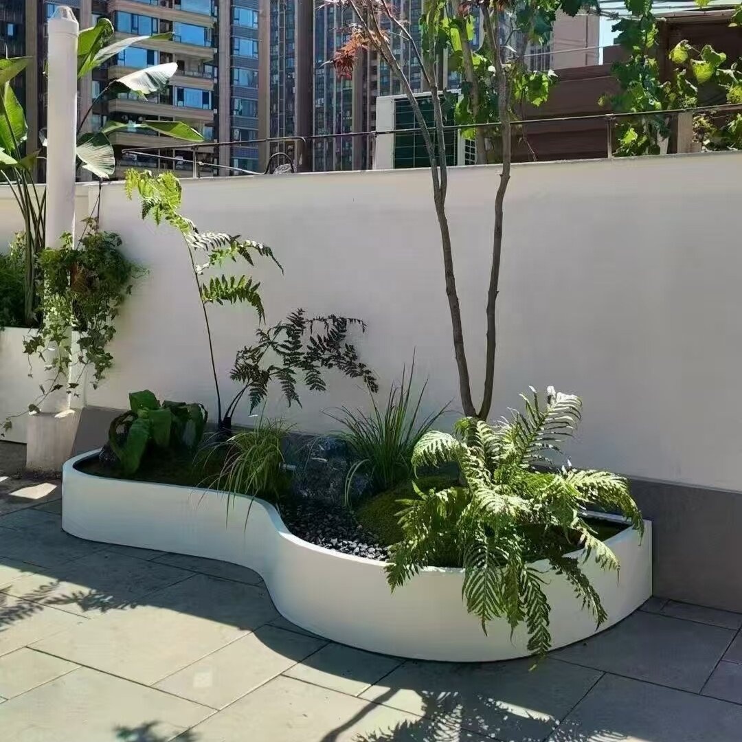 กระถางปลูกต้นไม้เหล็กดัดกลางแจ - Outdoor Furniture Store บทวิจารณ์และราคา