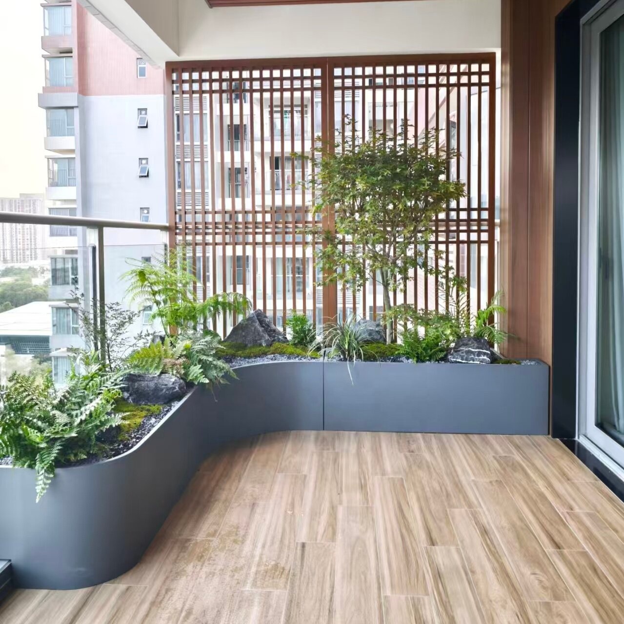 กระถางปลูกต้นไม้เหล็กดัดกลางแจ - Outdoor Furniture Store บทวิจารณ์และราคา